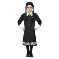 Wednesday Addams jelmez parókával gyerekeknek