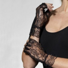 Short Black Lace Glove