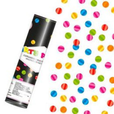 20 cm-es színes metál kerek konfettiket kilövő konfetti ágyú
