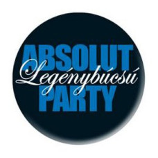 Absolut legénybúcsú party kitűző - 5,5 cm